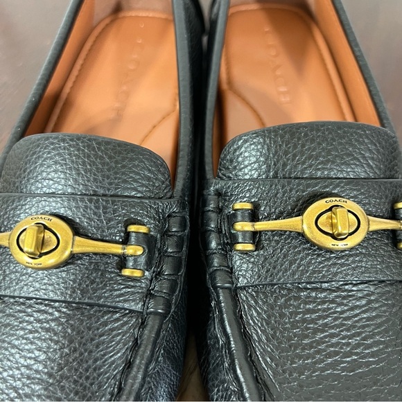 CROSBY DRIVER Black Grainy Leather Loafers Classic & Comfortable size 7 NIB - Picture 13 of 15